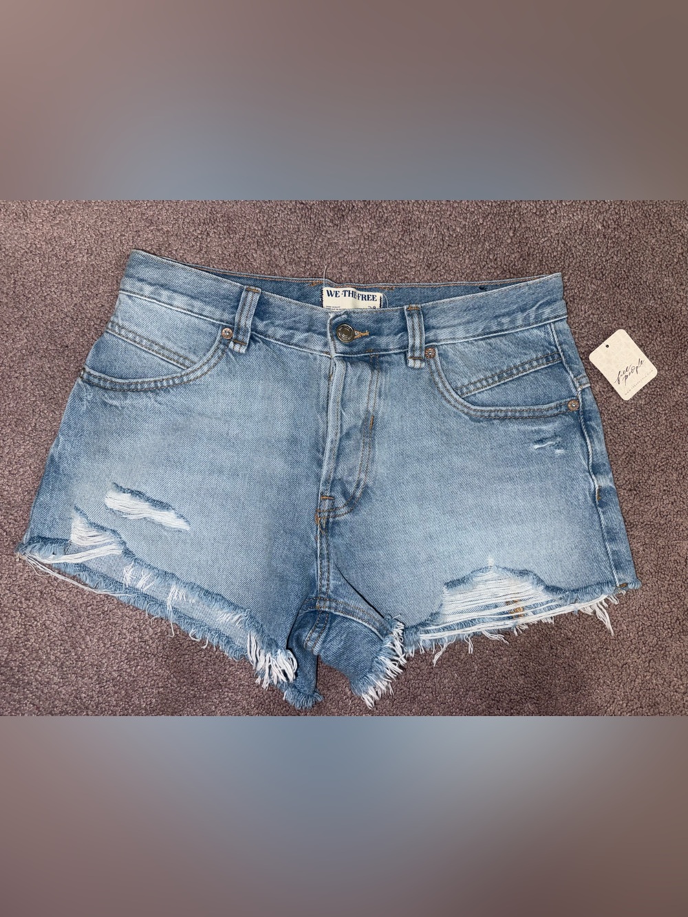 🌟NWT🌟 We The Free mid rise denim jean shorts size 29
